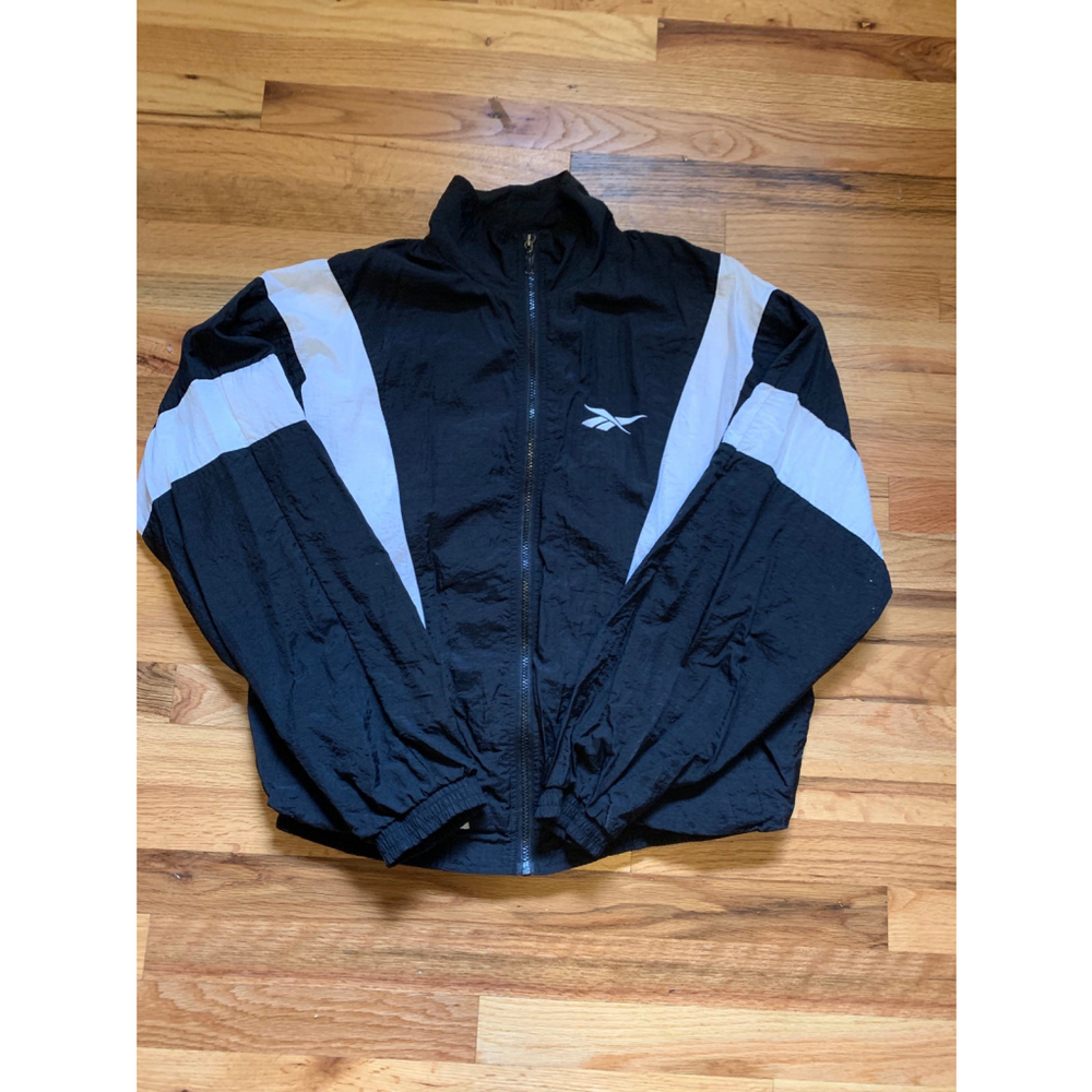 Vintage 80’s Reebok Slickie Windbreaker (black / white)
